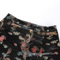 Modna dzielona strona mini krótka satynowa spódnica